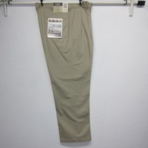 Haggar Nwt Freedom Khaki Pleated Front Classic W36 L30 Dress Pants Wrinkle Free - £18.07 GBP