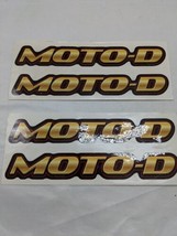 Lot Of (2) MOTO-D Motorcycle 7&quot; Decal Stickers - £15.21 GBP