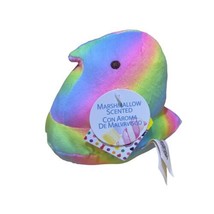 Dan Dee PEEPS 5&quot; Rainbow Chick Marshmallow Scented Stuffed Animal Easter Toy - £15.06 GBP