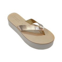Leather platform flatform with soft insole handmade in Greece - $20.00
