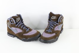 Vintage 90s Nike Womens 6.5 Distressed Caldera Hiking Ankle Boots Brown ... - $98.95