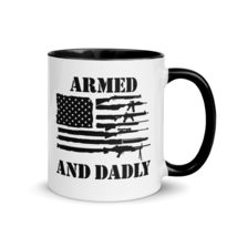 Generic Funny Coffee Father&#39;s Day Mug - Armed And Dadly Color Mug, Funny Deadly  - £15.15 GBP+