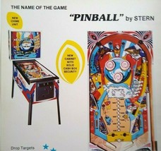 Pinball FLYER 1977 Original Flipper Game Art Electro Mechanical Version ... - $28.50