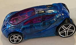 Hot Wheels Blue Vandetta Pink Purple Clear Car First Editions X-Racers  - Loose - £4.30 GBP