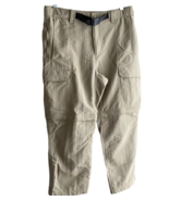 The North Face TNF Women Convertible Cargo Pants sz M Khaki 2 in 1 Zip Off - £16.52 GBP