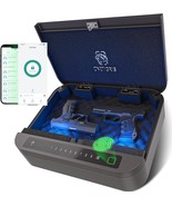 Onetigris Gun Safe For Handgun, 0.1S Quick Access Biometric, Aluminum Alloy - $77.95