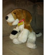 Build A Bear Workshop Beagle Hound Dog Plush 18&quot; With Collar Puppy Beanb... - £20.18 GBP