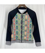 Trina‎ Turk Active Recreation Geometric Jacket Womens Size M Full Zip Th... - $64.95 CAD