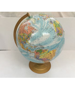 vintage globemaster 12 inch round globe  raised mountain surface home st... - $54.39 CAD