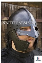 NauticalMart Medieval Knight Raven Helmet With Chainmail  - £238.14 GBP