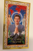 St Carlo Acutis Prayer Card with Gold trim, New #PC-105 - $2.78 CAD