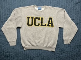 Vintage UCLA Gold Standard Sweatshirt Bruins Gray Adult Small Made In USA - £23.46 GBP