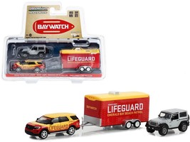 2016 Ford Explorer &quot;Emerald Bay Beach Patrol Lifeguard&quot; Yellow and Red with 201 - £30.52 GBP