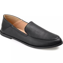 Journee Collection Women Slip On Loafers Corinne Size US 7.5 Black Faux ... - £21.67 GBP