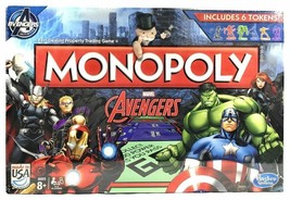 Monopoly Marvel Avengers Hasbro Parker Brothers Property Trading Game 6 Tokens - £25.69 GBP