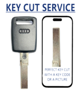 KEY CUT SERVICE + AUDI 1999 - 2005  HU66T6 Transponder Key 48 Chip - $24.99