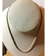 Vintage Twisted Chain Silver Metal Necklace Magnet tested  SKU 070-081 - €6,78 EUR