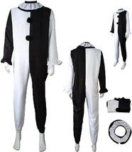 ACEOROWO Movies Cosplay Costume Clown Black White Killer Outfit Jumpsuit - XS - £14.70 GBP