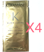 KERASTASE ELIXIR ULTIME LE BAIN SHAMPOO PacketTravel Size 10mL X 4 FREE ... - $23.82 CAD