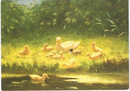 Art Postcard Womens Weekly Constant Artz Ducklings By River&#39;s Edge - £3.15 GBP