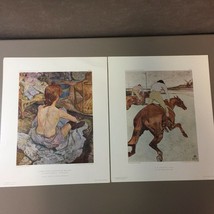 2 Vintage Toulouse-Lautrec Les Editions Braun et Cie, Paris Reproductions - £13.56 GBP
