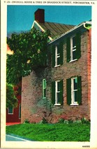 Unusual House Braddock Street Winchester VA Virginia Linen Postcard Unused T18 - £2.18 GBP