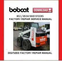 BOBCAT 853 / 853H Skid Steer Loaders Service Repair Manual  - £15.73 GBP