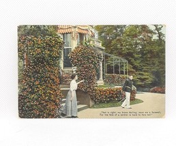 1908 Soldier Lover Farewell Poem Vintage Postcard Posted Victorian - $9.74