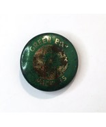 Vintage Green Bay Packers Football Button Pin Pre 1970 1&quot; Rough Shape - $30.00