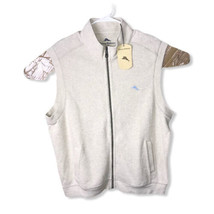 $ 100 NWT Mens Tommy Bahama Abalone Heather Full-Zip Vest L Marlin - £38.83 GBP