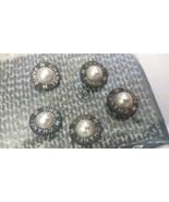 Chanel Button 23 mm stamped Black metal pearl - $23.00