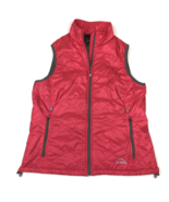 LL Bean Women's Quilted Primaloft Coral Zip Vest Packable Size Medium - $29.69