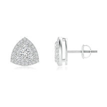  14k White Gold Finish 0.70 Ct Round Cut Diamond Women&#39;s Stud Earrings 925 - £65.80 GBP