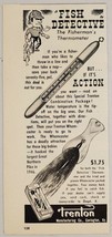 1948 Print Ad Trenton Whamcaster Fishing Lure Detective Thermometer Covi... - £6.23 GBP