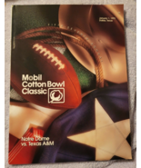 1993 Mobil Cotton Bowl Classic Official Program Notre Dame vs Texas A&amp;M ... - €8,34 EUR