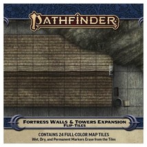 Paizo Pathfinder 2E: Flip-Tiles: Fortress Walls &amp; Towers Expansion - £19.12 GBP