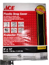 ACE Plastic Drop Cover 9’x12’ Durable and Resists Mildew (1) - €18,68 EUR