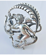925 STERLING SILVER VIRGO ZODIAC  ANGEL BROOCH - $893.96 MXN
