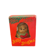 Ornament Christmas Jolly Jingles HandPainted Porcelain Bisque Teddy Bear... - £9.53 GBP