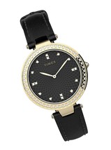 Women s Adorn 32mm Watch - Black Dial Gold-Tone Case - £317.93 GBP