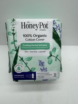 The Honey Pot Company Herbal Overnight Pads w/Wings 12ct - $166.20 MXN