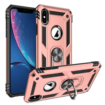 Magnetic 360° Ring Slim Shockproof PC Hybrid Case for iPhone XR 6.1&quot; ROSE GOLD - £6.04 GBP