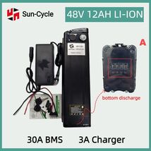 48V12Ah 1000W EBIKE Battery Lithium BMS Electric Bicycle li-ion Bottom D... - $169.39