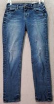 Silver Jeans Women Size 27 Blue Denim Cotton Every Ankle Skinny 5-Pockets Design - £16.99 GBP