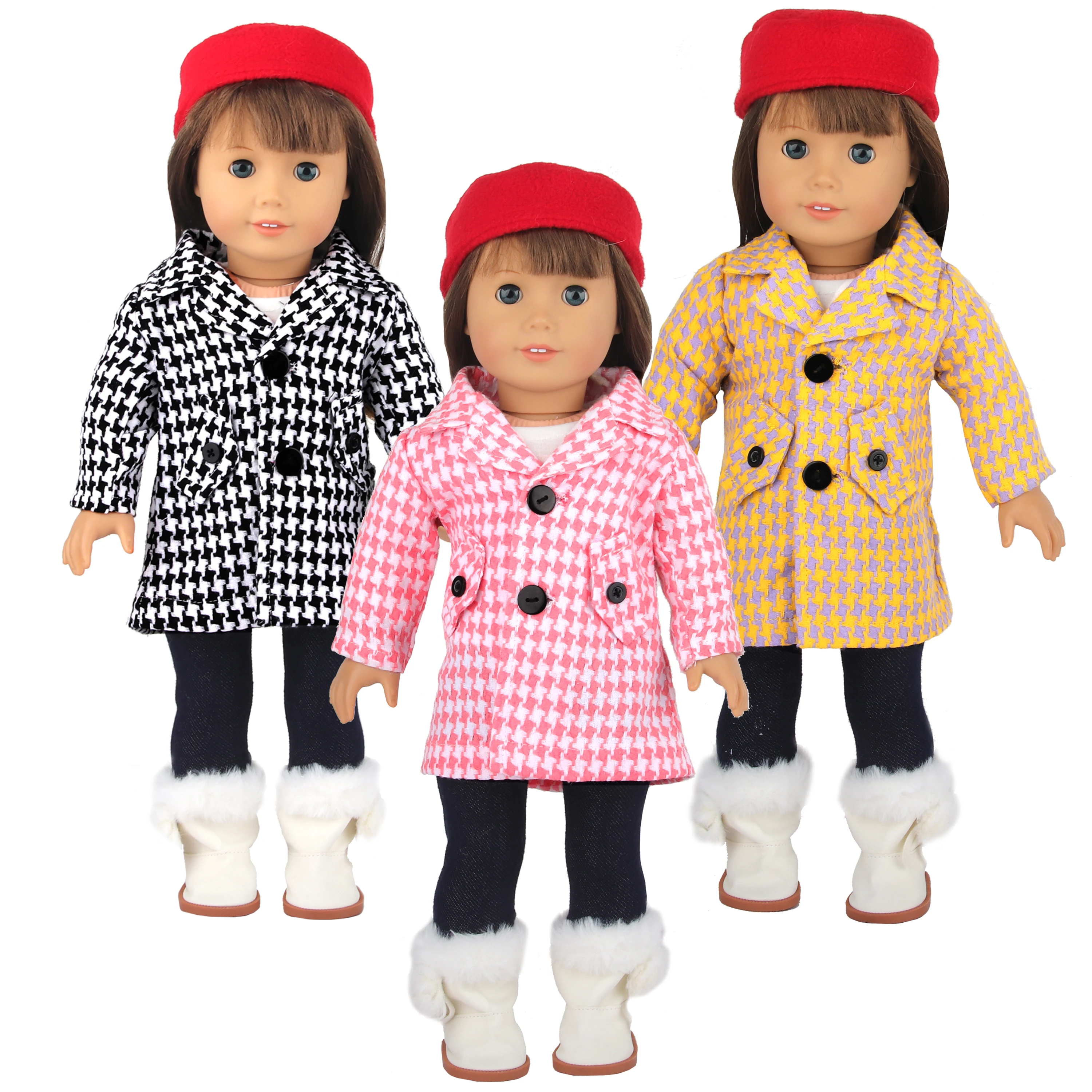Play New Fashion Winter Coat+Pants Doll Clothes Set Suit For 18 Inch Ameican&amp;43c - £23.23 GBP