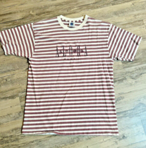 Vintage Single Stitch 90s Striped Shirt XL Mauve Purple Tee Aloha Hawaii... - $18.37