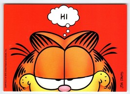 Garfield Says Hi Postcard Jim Davis Vintage 1978 Unused Greetings Cat Lover Gift - £6.15 GBP