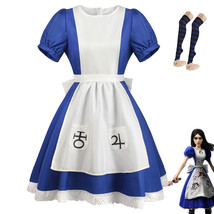 Alice Madness Returns Halloween Cosplay Costume Maid Dress For Women Par... - £19.64 GBP