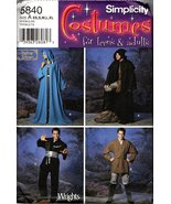 Adults Teens Costume Craft Sewing Pattern 5840 Simplicity XS - XL Andrea... - £7.15 GBP