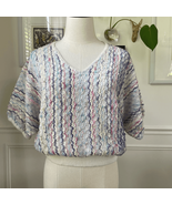 Vintage 70s Bonnie and Bill New York Sweater Short Sleeve Cropped S - €24,71 EUR